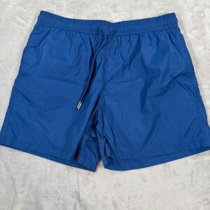 Jared Lang Mens XL Blue Swim Trunks Mesh Lined Drawstring Shorts